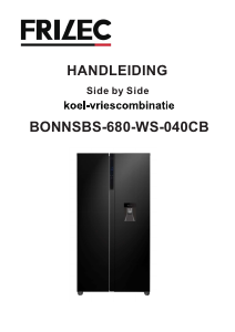 Mode d’emploi Frilec BONNSBS-680-WS-040CB Réfrigérateur combiné