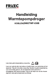 Manual Frilec KOBLENZ9882TWP-030B Dryer