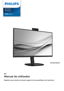 Manual Philips 27B2N3500JH Monitor LED