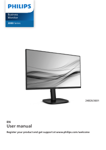 Manual Philips 24B2U3601 LED Monitor