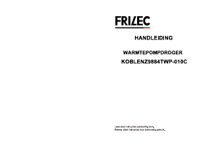 Manual Frilec KOBLENZ9884TWP-010C Dryer
