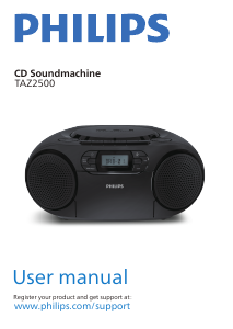 Bruksanvisning Philips TAZ2500 Stereoanläggning