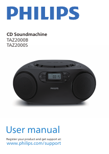 Bruksanvisning Philips TAZ2000S Stereoanläggning