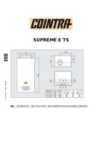 Handleiding Cointra Supreme 14 E TS P Geiser