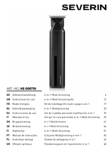 Brugsanvisning Severin HS 0710 Skægtrimmer
