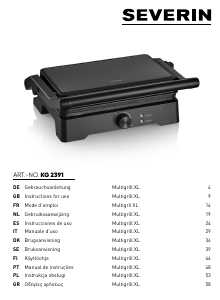Bedienungsanleitung Severin KG 2391 Kontaktgrill
