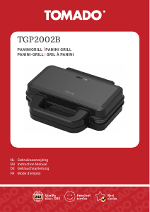 Manual Tomado TGP2002B Contact Grill