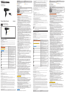 Manuale Tristar HD-2460 Asciugacapelli