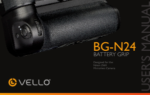 Handleiding Vello BG-N24 Battery grip