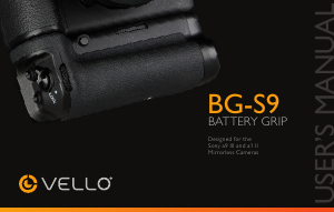 Handleiding Vello BG-S9 Battery grip