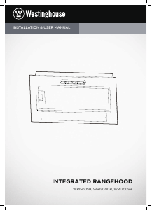 Manual Westinghouse WRI500DB Cooker Hood
