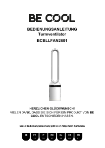 Manual Be Cool BCBLLFAN2601 Ventilator