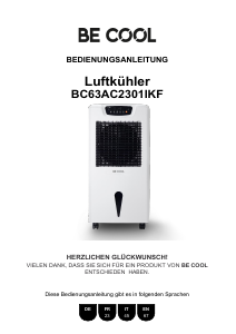 Mode d’emploi Be Cool BC63AC2301IKF Ventilateur