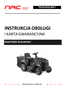 Instrukcja NAC TR102-452L-RH-T Kosiarka