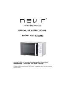 Manual de uso Nevir NVR-6260MG Microondas