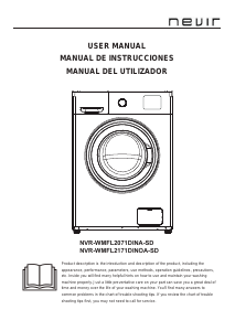 Manual Nevir NVR-WMFL2071DINA-SD Máquina de lavar roupa
