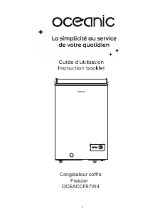 Mode d’emploi Oceanic OCEACCF97W4 Congélateur