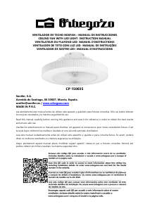 Bruksanvisning Orbegozo CP 150035 Takfläkt