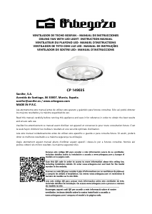 Mode d’emploi Orbegozo CP 149035 Ventilateur de plafond