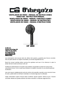 Manual Orbegozo HF 1800 Ventilador
