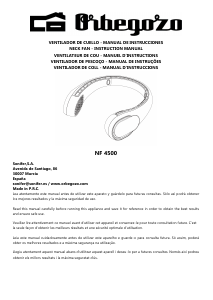 Manual Orbegozo NF 4500 Ventilador