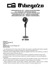 Manual Orbegozo SF 4000 Ventilador