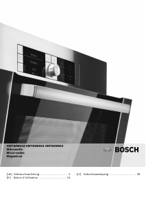 Mode d’emploi Bosch HMT84M624 Micro-onde