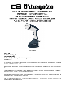 Manual de uso Orbegozo SVT 1200 Vaporizador de prendas