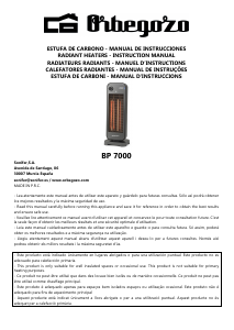 Manual de uso Orbegozo BP 7000 Calefactor