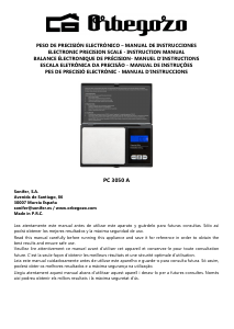 Manual de uso Orbegozo PC 3050 A Báscula de cocina