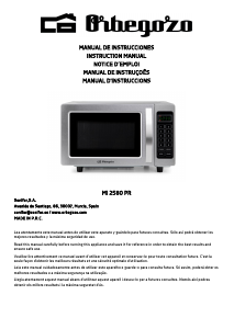 Manual Orbegozo MI 2580 PR Micro-onda