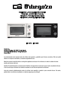 Mode d’emploi Orbegozo HO 985 Four