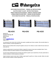 Manual de uso Orbegozo MQ 4510 Repelente electrónico las plagas