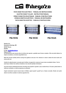 Manual de uso Orbegozo MQ 5545 Repelente electrónico las plagas