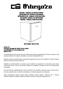 Bruksanvisning Orbegozo NCO 3150 Kylskåp