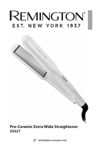Manual Remington S5527 Pro-Ceramic Alisador de cabelo