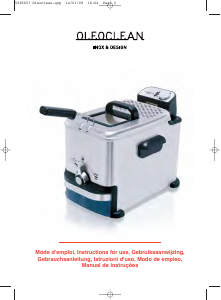 Manual de uso SEB FR701500 Oleoclean Freidora