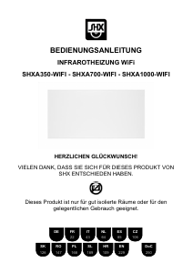 Bedienungsanleitung SHX SHXA1000-WiFi Heizgerät