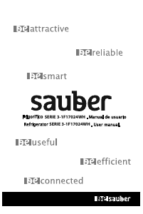 Bedienungsanleitung Sauber SERIE 3-1F17024WH Kühlschrank