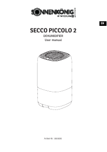 Bruksanvisning Sonnenkönig SECCO PICCOLO 2 Avfuktare