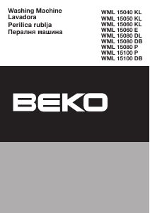 Manual BEKO WML 15040 KL Washing Machine