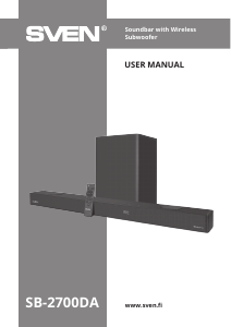 Manual Sven SB-2700DA Home Theater System