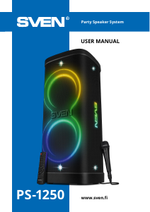 Manual de uso Sven PS-1250 Altavoz
