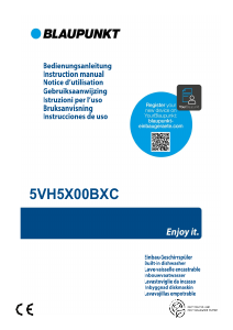 Bedienungsanleitung Blaupunkt 5VH5X00BXC Geschirrspüler