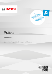 Návod Bosch WAN28266CS Práčka
