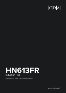 Handleiding CDA HN613FR Kookplaat