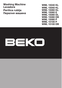 Manual de uso BEKO WML 15100 DB Lavadora