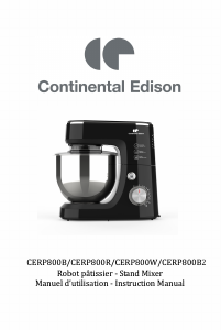 Mode d’emploi Continental Edison CERP800B2 Robot sur socle