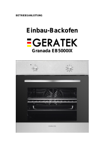Bedienungsanleitung Geratek Granada EB5000IX Backofen