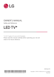 Manual LG 50UK767H0LB LED Television